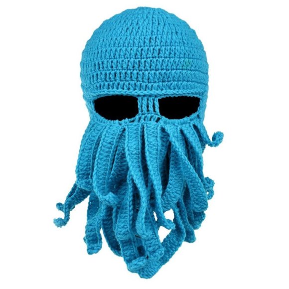Accessories - Halloween Costume Knit Octopus Facemask
